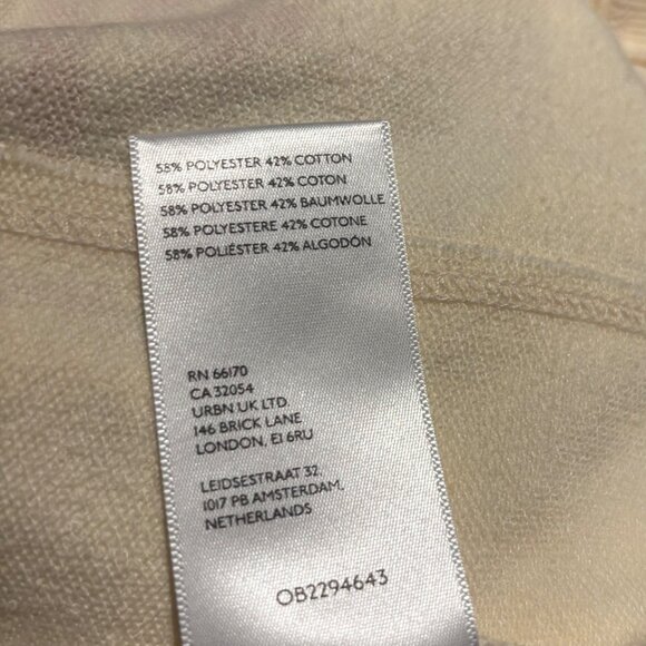 Pilcro Anthropologie Muscle Sweatshirt Size S Cream Floral Graphic - Picture 10 of 10